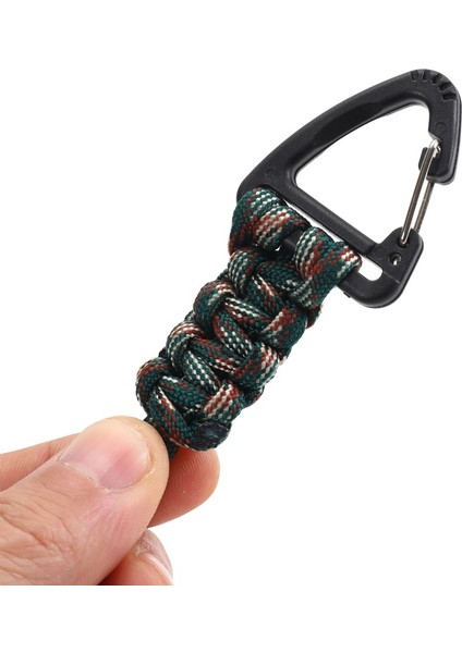 YHDE34 Açık Hava Paracord Anahtarlık Dokuma Askı Ipi Karabina Askı Kancası-Mavi (Yurt Dışından) fiyatları