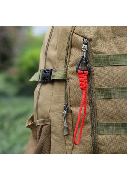 YHDE34 Açık Hava Paracord Anahtarlık Dokuma Askı Ipi Karabina Askı Kancası-Mavi (Yurt Dışından) modelleri