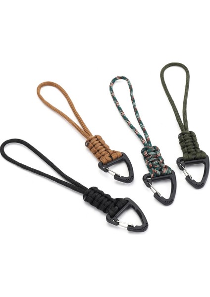 YHDE34 Açık Hava Paracord Anahtarlık Dokuma Askı Ipi Karabina Askı Kancası-Mavi (Yurt Dışından) indirimleri