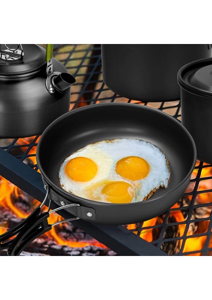 Halın DS-308 Taşınabilir Saplı Tava Kamp Tenceresi Tencere Seti 2-3 Kişilik (Fda Yok, Bpa Içermez)-Yeşil (Yurt Dışından) modelleri