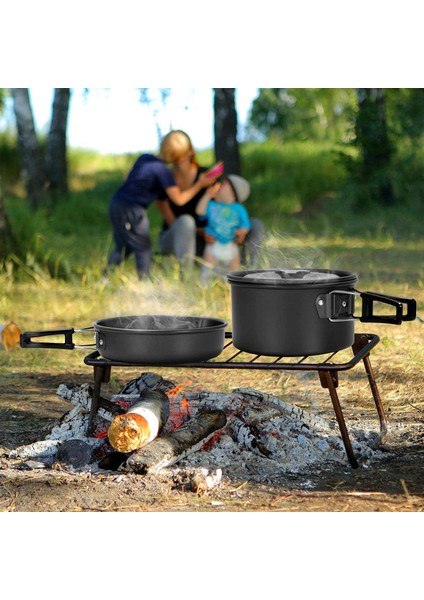 Halın DS-308 Taşınabilir Saplı Tava Kamp Tenceresi Tencere Seti 2-3 Kişilik (Fda Yok, Bpa Içermez)-Yeşil (Yurt Dışından) fırsatları
