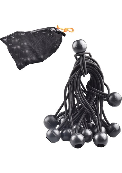 Luckstone 10 Adet Çadır Bağlama Ipi Elastik Top Tokalı Sabit Kayış Açık Hava Kamp Yürüyüş Balıkçılık Tente Için-Siyah (Yurt Dışından) indirimleri