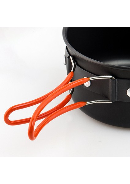 Wıdesea WSC-102 4 Adet/takım Açık Hava Pişirme Gereçleri Yürüyüş Kamp Tencere Tava Kase Tencere Seti 2-3 Kişilik (Fda Sertifikası Yok, Bpa Içermez) (Yurt Dışından) indirimleri