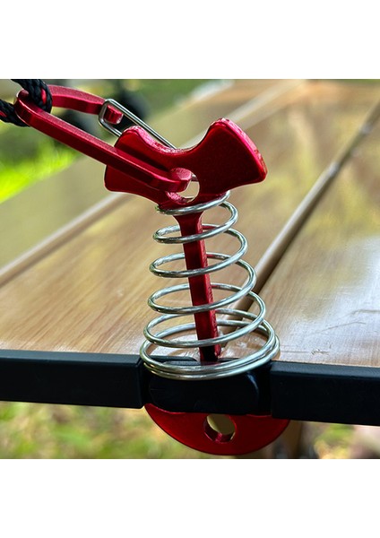 Aotu AT6546 Alüminyum Alaşımlı Balık Kılçığı Yaylı Çivili Çadır Kazığı Güverte Çapa Çivisi D Şeklinde Karabinalı-Sarı (Yurt Dışından) fırsatları