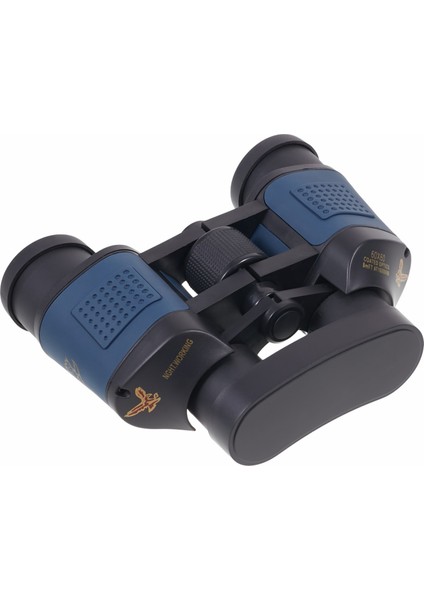 7x Dürbün Düşük Işık Gece Görüşlü Açık Hava Dürbünü 60*60 Koordinatlı-Siyah+Mavi (Yurt Dışından)