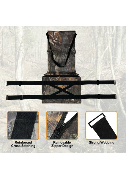 46X31X59CM Su Geçirmez Ağaç Standı Sandalye Minderi Açık Hava Dağcılık Tırmanışı Için-Yeni Yaprak Kamuflajı (Yurt Dışından) indirimleri