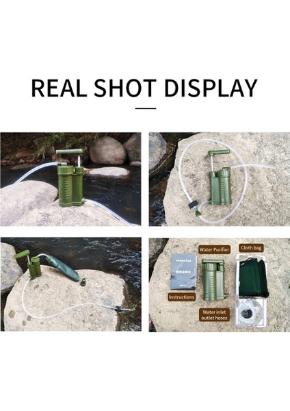 Açık Hava Taşınabilir Su Mikrobiyal Arıtma Filtresi Tortu Arıtma Temizleyicisi Yürüyüş, Dağcılık, Kamp, Sırt Çantasıyla Seyahat Için (Yurt Dışından) modelleri