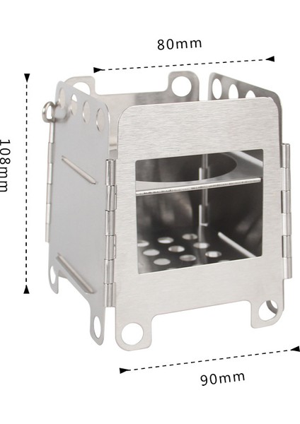 WS006S Mini Kamp Piknik Sobası Çıkarılabilir Paslanmaz Çelik Odun Sobası-Gümüş (Yurt Dışından) indirimleri