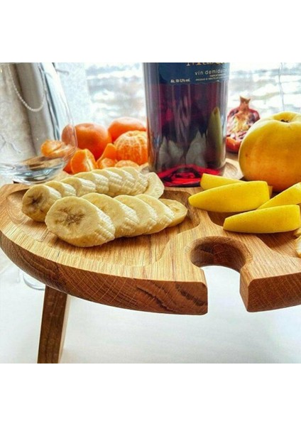 Açık Hava Şarap Piknik Masası 30X16CM Katlanabilir Taşınabilir Ahşap Atıştırmalık ve Peynir Tepsisi 4 Şarap Kadehi Tutucu ile (Yurt Dışından) modelleri