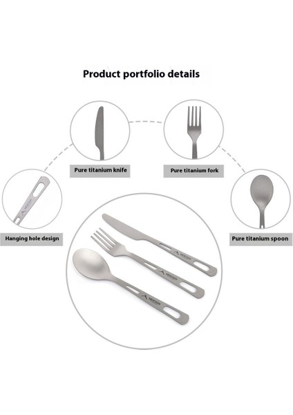 Wıdesea WSTT-121 Titanyum Açık Hava Kamp Piknik Çatal Bıçak Takımı Bıçak Çatal Kaşık Fileli Çanta (Bpa Içermez, Fda Yasaktır) (Yurt Dışından) fiyatları