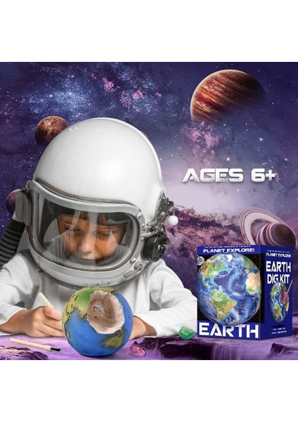 Çocuk Eğitici Güneş Sistemi Sekiz Gezegen Mücevher Keşif Oyuncağı (Yurt Dışından) modelleri