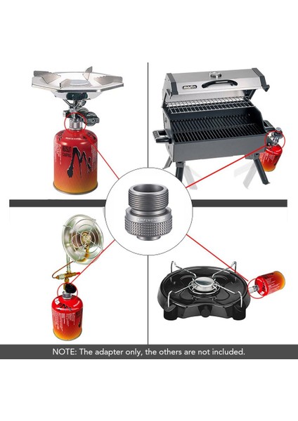 Kamp Ocağı Adaptörü Açık Hava Propan Gaz Cihazı Konnektörü Açık Hava Kamp Yürüyüş Piknik Için Küçük Gaz Tankı Dönüştürücü (Yurt Dışından) modelleri