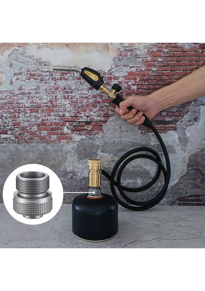Kamp Ocağı Adaptörü Açık Hava Propan Gaz Cihazı Konnektörü Açık Hava Kamp Yürüyüş Piknik Için Küçük Gaz Tankı Dönüştürücü (Yurt Dışından) fırsatları