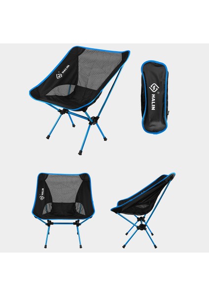 Halın HS-334 Taşınabilir Katlanır Sandalye Alüminyum Alaşımlı Direk 1200D Oxford Kumaş Kamp Sırtlıklı Sandalye-Gök Mavisi (Yurt Dışından) indirimleri