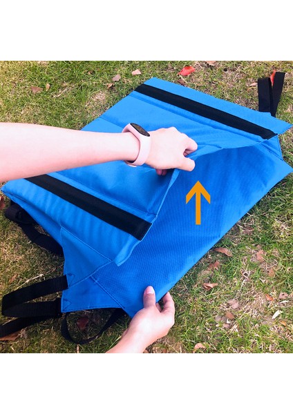 44X44 cm Sırt Destekli Oxford Kumaş Oturma Minderi Açık Hava Spor Etkinlikleri Için-Siyah (Yurt Dışından) fiyatları