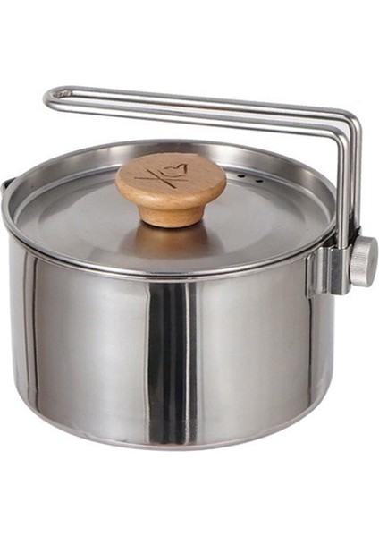 Aotu 1l Çok Işlevli 304 Paslanmaz Çelik Tencere Açık Hava Pişirme Tenceresi Su Isıtıcısı Tava Kamp Pişirme Seti Çaydanlık (Bpa Içermez, Fda Sertifikalı Değildir) (Yurt Dışından)