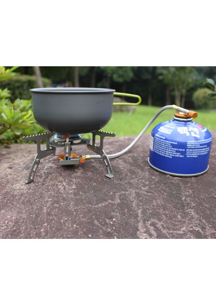 Aotu AT6303 Piknik, Yürüyüş, Kamp ve Yemek Pişirmek Için Katlanabilir Bölmeli Gazlı Ocak Tencere Seti (Yurt Dışından) modelleri