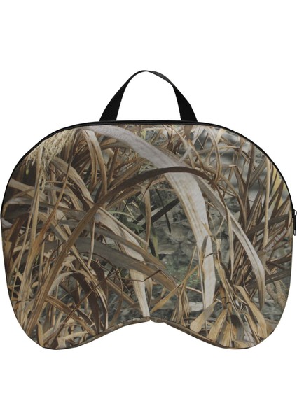 Taşınabilir Kamp Av Oturma Matı Kalınlaştırılmış Epe + Sünger Dış Mekan Oturma Minderi Karabina-Kamış Kamuflajlı (Yurt Dışından)