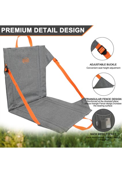 Mydays Outdoor Sırt Dayama Minderi Katlanır Sandalye Taşınabilir Açık Hava Kamp Oturma Matı (Yurt Dışından) fırsatları