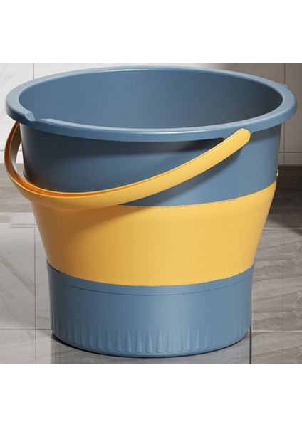 Katlanabilir Su Kovası 5l Taşınabilir Kalınlaştırılmış Plastik Katlanabilir Kap Dış Mekan/ev Kullanımı Için-Mavi (Yurt Dışından)