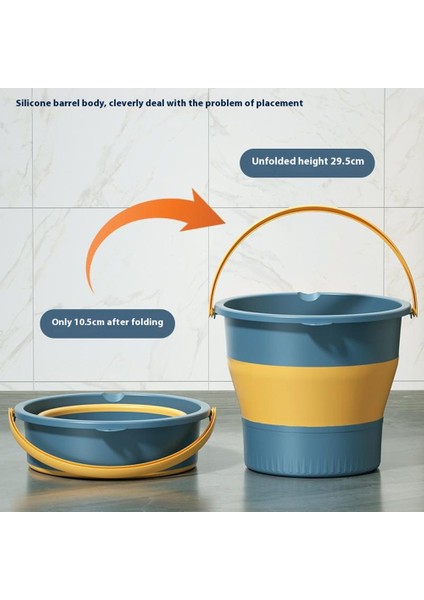 Katlanabilir Su Kovası 5l Taşınabilir Kalınlaştırılmış Plastik Katlanabilir Kap Dış Mekan/ev Kullanımı Için-Mavi (Yurt Dışından) fiyatları