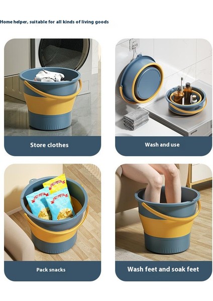 Katlanabilir Su Kovası 5l Taşınabilir Kalınlaştırılmış Plastik Katlanabilir Kap Dış Mekan/ev Kullanımı Için-Mavi (Yurt Dışından) indirimleri