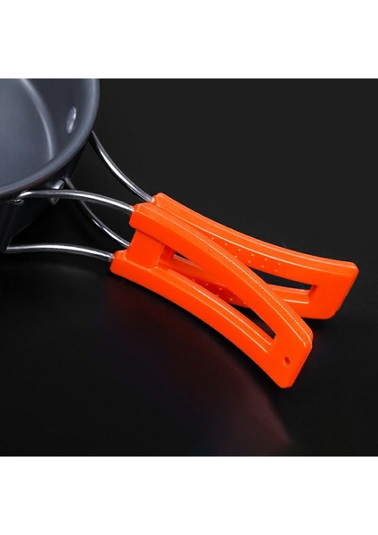 Hewolf HW-K1342 Taşınabilir Kaymaz Saplı Tava Sıcaklığa Dayanıklı Kamp Tencere Seti 1-2 Kişilik (Yurt Dışından) indirimleri