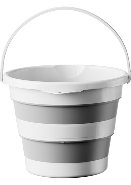 Katlanabilir Su Kovası 6,5 L Çok Işlevli Taşınabilir Katlanabilir Kap Ev/dış Mekan Kullanımı Için-Koyu Gri (Yurt Dışından)