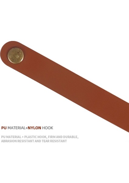 Aotu 4 Adet Pu Deri Kayış S Şeklinde Plastik Kancalar Açık Hava Kampı Asılı Tencere Tavalar-Hafif Kahve (Yurt Dışından) fırsatları