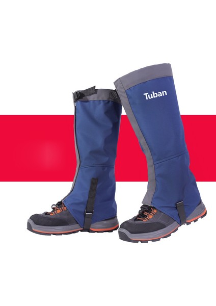 Tuban Tpu Kayışlı Nefes Alabilir 420D Naylon Su Geçirmez Yürüyüş Çorapları Kar Çorapları-Mavi/beden: M (Yurt Dışından)