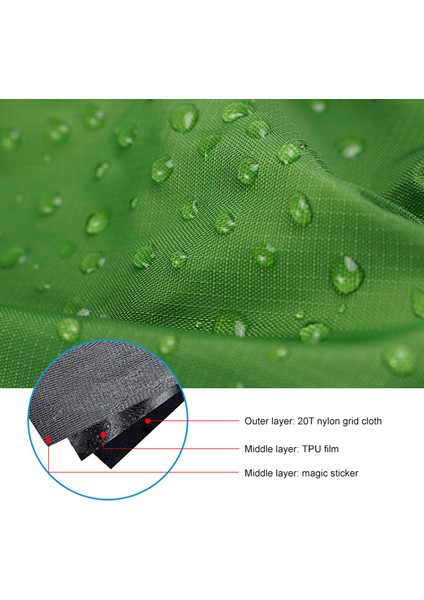 Aotu 1 Çift Su Geçirmez Kar Tozluğu Açık Hava Tırmanışı Kayak Naylon Ekose Kumaş Bacak Tozluğu Kılıfı-Yeşil (Yurt Dışından) indirimleri