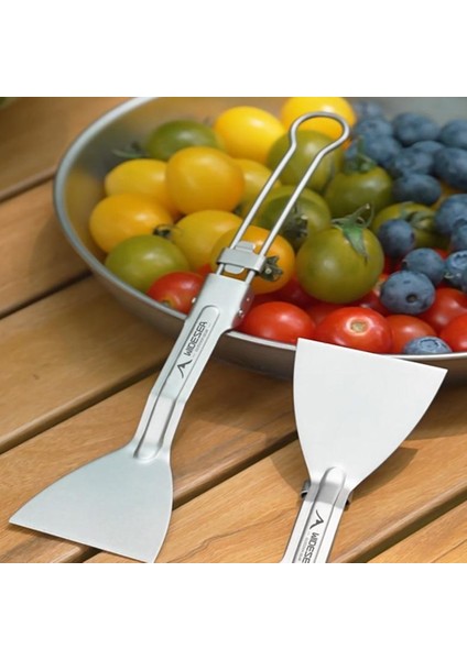 Wıdesea WSTT-118 Açık Hava Kamp Alanı Saf Titanyum Katlanabilir Spatula Ultra Hafif Kürek Tencere Seti (Yurt Dışından) fiyatları