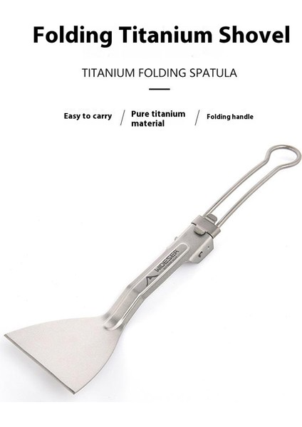 Wıdesea WSTT-118 Açık Hava Kamp Alanı Saf Titanyum Katlanabilir Spatula Ultra Hafif Kürek Tencere Seti (Yurt Dışından) fırsatları