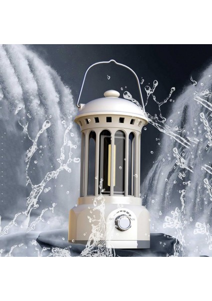 Şarj Edilebilir Cob Kamp Lambası Retro Stil Çadır Asılı Işık Fener Lambası Yürüyüş Akşam Partisi Için, Boyut: L-Kırmızı (Yurt Dışından) fiyatları