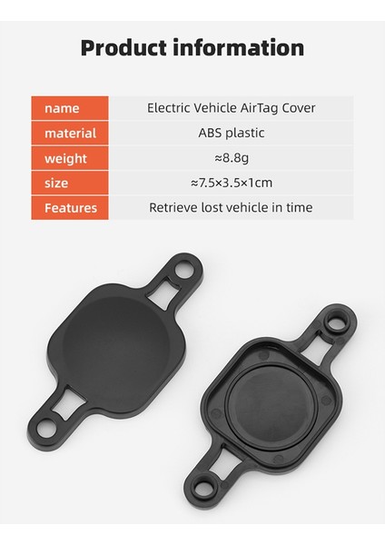 E-Bisiklet Motosiklet Gidonu Durumda Destek Tutucu Airtag Bisiklet Için Şişe Kafesi Montaj Anti-Kayıp Konumu Hava Etiketi, Kırmızı (Yurt Dışından) modelleri