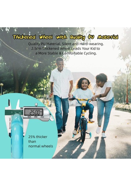 Çocuklar Için Bisiklet Eğitim Tekerlekleri Bisiklet Ayarlanabilir Sabitleyici, 12 14 16 18 20 Inç Çocuk Bisikleti Için Uygun-Pembe (Yurt Dışından) fırsatları