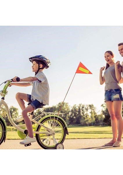 Fiberglas Direk Montaj Braketi Ile 2 Takım Bisiklet Güvenlik Bayrağı, Ayarlanabilir Uzunluk, Dayanıklı Dış Mekan Oyun Güvenlik Işareti (Yurt Dışından) fiyatları