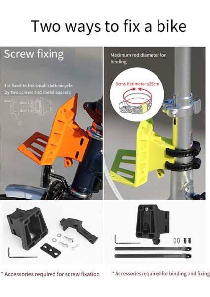 Rhinowalk Bisiklet Ön Çantası Brompton Taşıyıcı Blok Adaptörü Saklama Çantası Tutucu Siyah Için Yük Taşıyan Taban (Yurt Dışından) modelleri