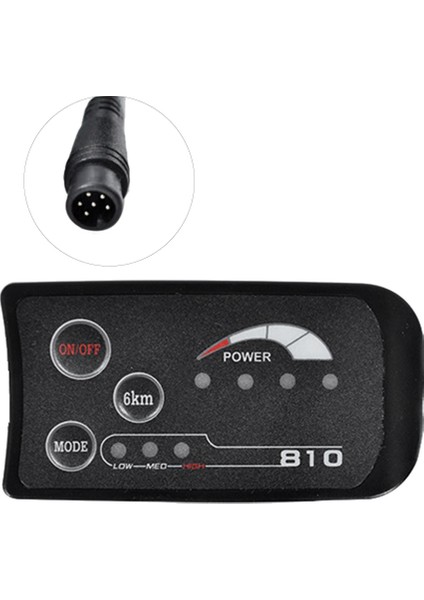 6pın 48 V S810 E-Bisiklet LED Ekran Metre IP65 Uart Elektrikli Bisiklet Için Elektrikli Bisiklet Metre (Yurt Dışından)