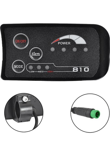 6pın 48 V S810 E-Bisiklet LED Ekran Metre IP65 Uart Elektrikli Bisiklet Için Elektrikli Bisiklet Metre (Yurt Dışından) fırsatları