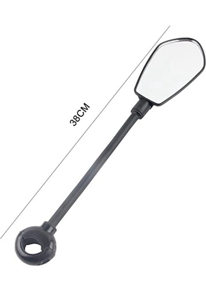 Bisiklet Gidonu Dikiz Aynası Ayarlanabilir Işık Motosiklet Gidonu Aynası Yol Bisikleti Scooter Dikiz Aynası (2 Adet) (Yurt Dışından) indirimleri