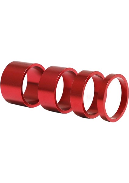 Adet/takım 5/10/15/20MM Alüminyum Alaşımlı Kulaklık Kök Spacer Mtb 28.6mm Çatal Yıkama Kapağı Yol Bisikleti Için Bisiklet, Kırmızı (Yurt Dışından)