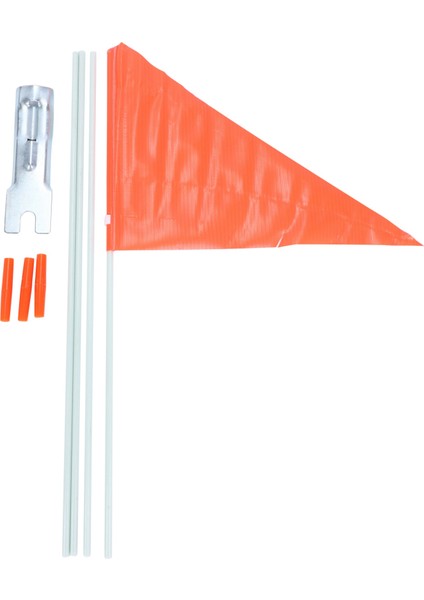 Direkli Güvenlik Bayrağı, 6 Ayak Ayarlanabilir Yüksek Görünürlük Bisiklet Bayrağı, Çocuk Bisikleti Için Parlak Renkli Su Geçirmez Güvenlik Bayrağı (Yurt Dışından)