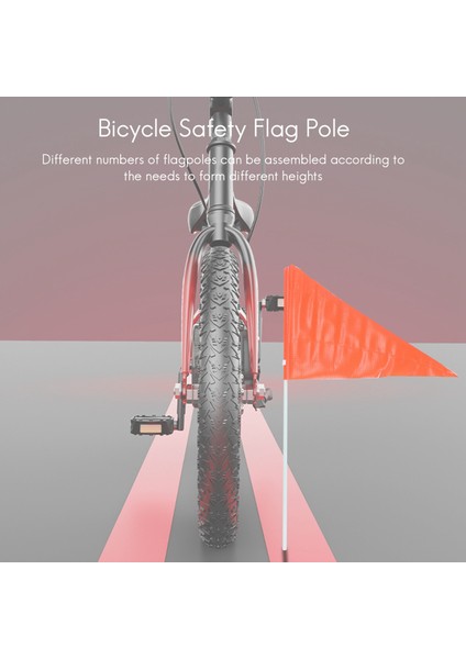 Direkli Güvenlik Bayrağı, 6 Ayak Ayarlanabilir Yüksek Görünürlük Bisiklet Bayrağı, Çocuk Bisikleti Için Parlak Renkli Su Geçirmez Güvenlik Bayrağı (Yurt Dışından) fiyatları