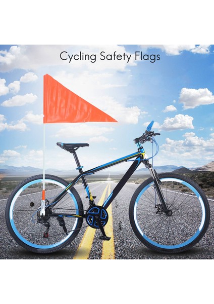 Direkli Güvenlik Bayrağı, 6 Ayak Ayarlanabilir Yüksek Görünürlük Bisiklet Bayrağı, Çocuk Bisikleti Için Parlak Renkli Su Geçirmez Güvenlik Bayrağı (Yurt Dışından) indirimleri