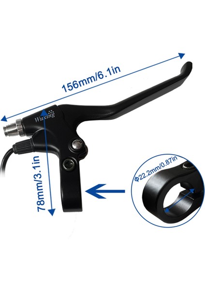 Wuxıng 47PDD Ebike Fren Kolu Kesme Gücü Elektrikli Bisiklet E-Scooter Park Freni Bisiklet Aksesuarları Su Geçirmez Konnektör (Yurt Dışından) fırsatları