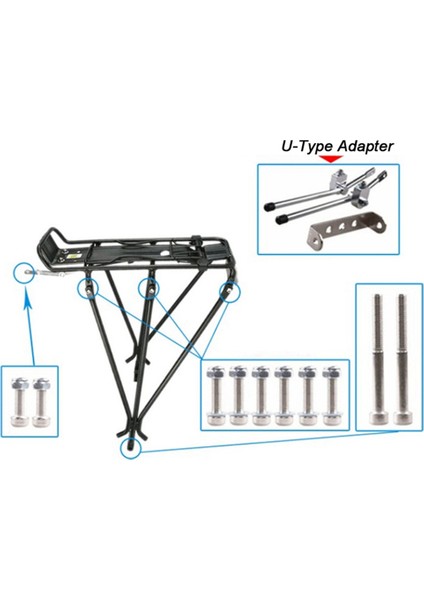 Bisiklet Rafları Alüminyum Alaşımlı Bisiklet Taşıyıcı Arka Bagaj Rafı Raf Aparatı Bisiklet Rafı Taşıyıcı Panniers Bisiklet Parçaları (Yurt Dışından) fiyatları
