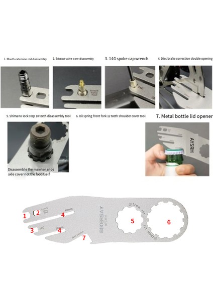 Bıkersay Bisiklet Disk Fren Rotoru Hizalama Düzeltme Aletleri Dağ Bisikleti Disk Düzleştirme Düzeltme Pedalları Anahtar Bisiklet Tamir Aleti (Yurt Dışından) modelleri