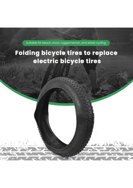 Bisiklet Lastiği, Bisiklet Lastikleri Katlanır Yedek Elektrikli Bisiklet Lastikleri Uyumlu Geniş Dağ Kar Bisikleti, 26X4.0 Inç (Yurt Dışından) modelleri
