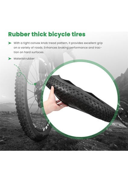 Bisiklet Lastiği, Bisiklet Lastikleri Katlanır Yedek Elektrikli Bisiklet Lastikleri Uyumlu Geniş Dağ Kar Bisikleti, 26X4.0 Inç (Yurt Dışından) indirimleri